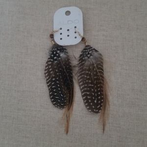 NWOT Aldo Feather Earrings